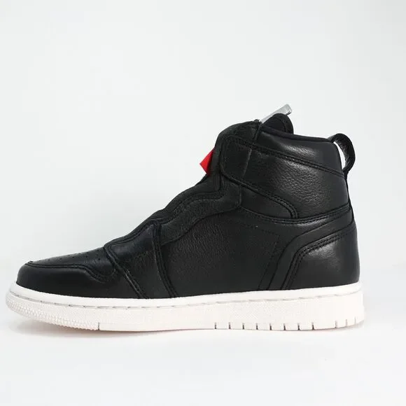 Women's Nike Air Jordan 1 Hi Zip Size 6 AT0575 006 Black Gym Red